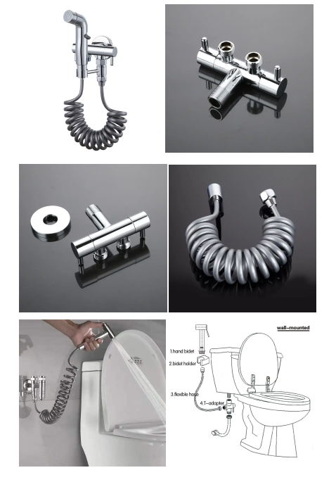 Highest Quality Best Selling Light Grey 304 Handheld Toilet Spray