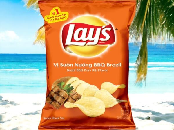Lay's Brazil BBQ Pork Rib Flavor Potato Chips - Bulk Wholesale & Retail
