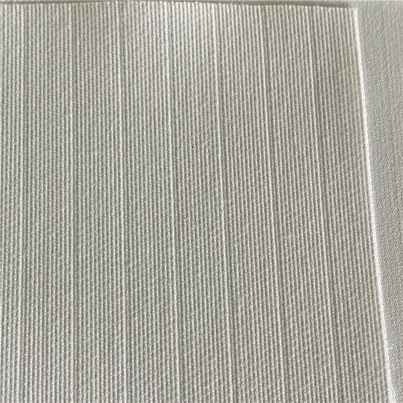Polyester Cotton 5MM Stripes Optical White TC Anti Static Fabric For Medical Uniforms