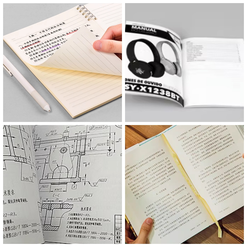 65g 75g Creamy Uncoated Book Paper For Product Instructions 700 x 1000mm 