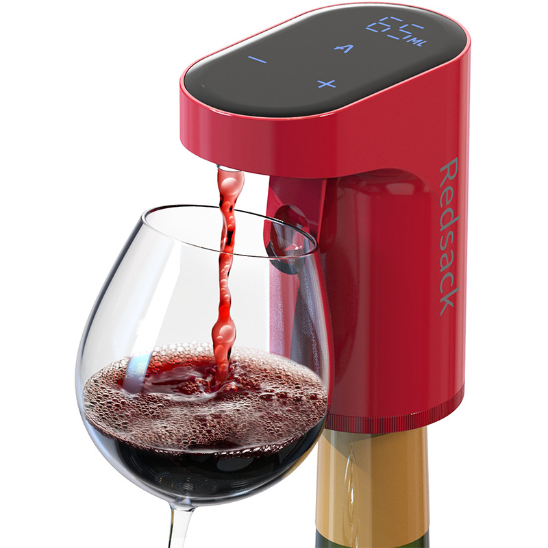 1200mah Battery Smart Multi Smart Wine Aerator And Dispenser With LED Touch Screen Display
