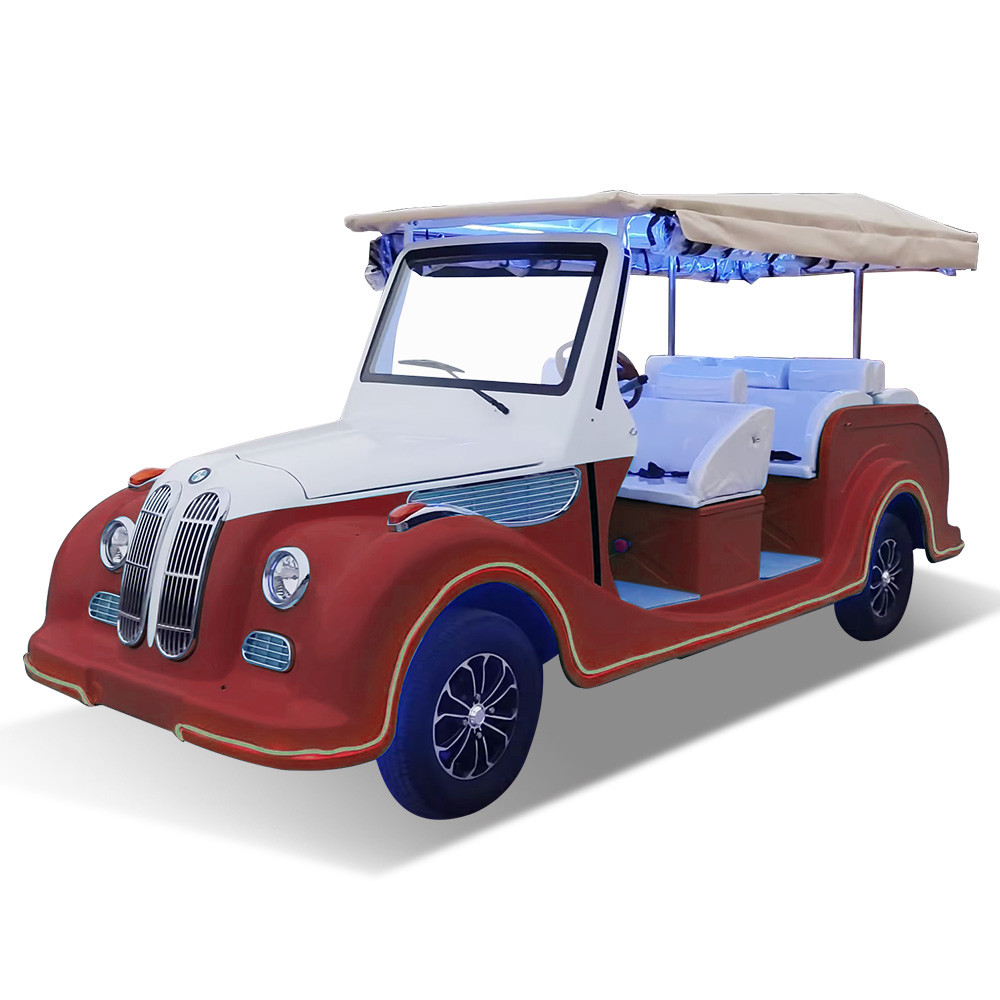 Classic Car with Lithium Battery 72V 4KW AC System Brand New Luxury Classic Trolley Bus