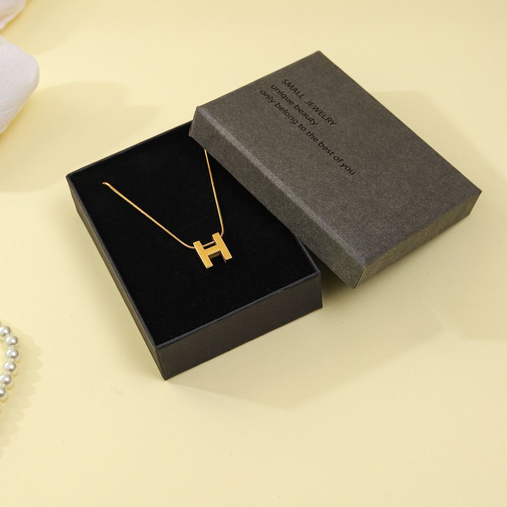 Black Foam Insert Luxury Jewelry Paper Packaging Gift Box