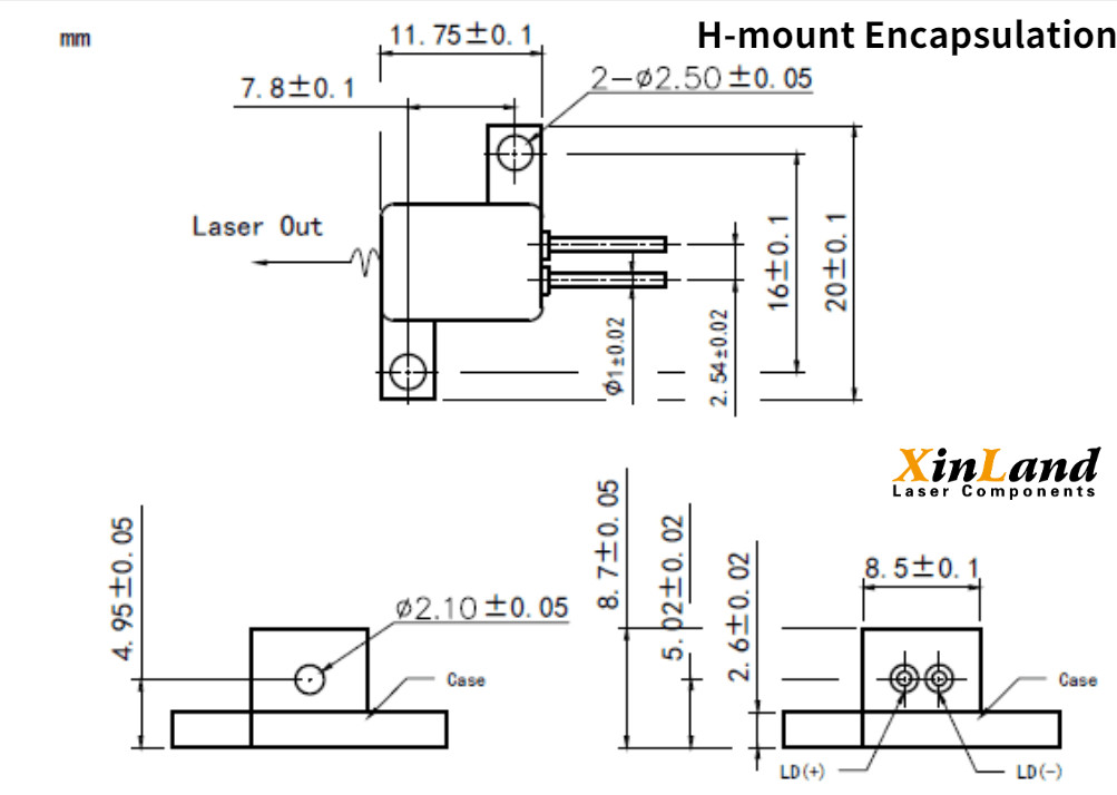 Multi Mode 1210nm-1330nm 1.5W IR Laser Diode FAC Optional For IR Laser Module