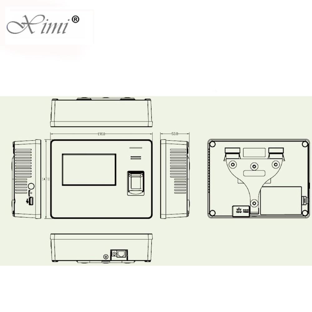 ZKteco CS600 Biometric Fingerprint Time Attendance Machine With TCP/IP WIFI Biometric Time Recording