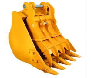 China Hydraulic Mini Excavator Grab Bucket Construction Debris Ripper Teeth Steel Plants Traveling Cranes on sale