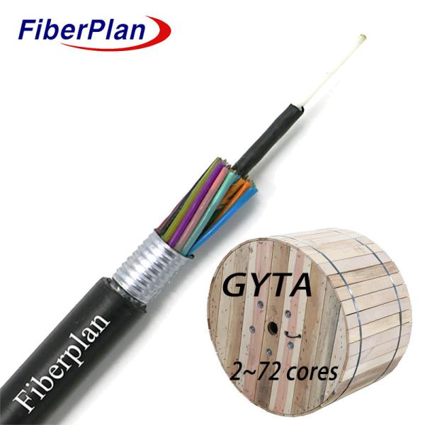Outdoor Fiber Optic Cable Direct Burial Cable Aluminum Tape Layer Loose Tube