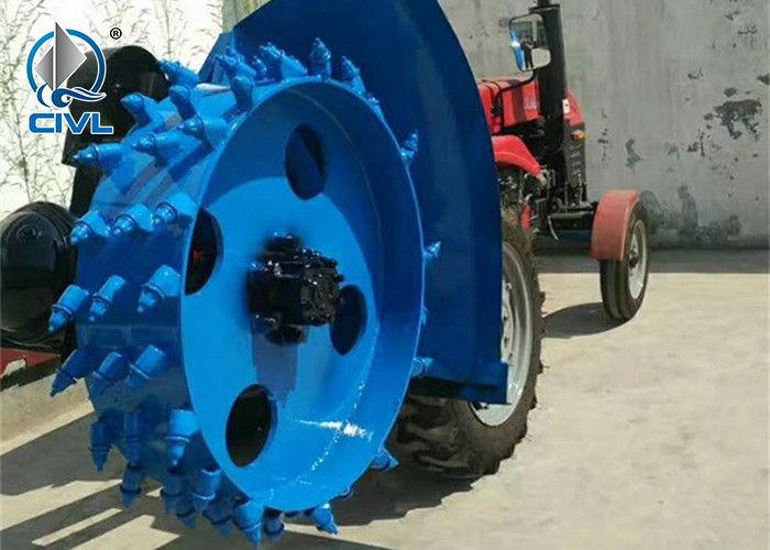 Disc Trencher / Cable Trencher / Village Water Pipe Trencher / Tractor Trailed Chain Ditcher Concrete Pavement Ditcher