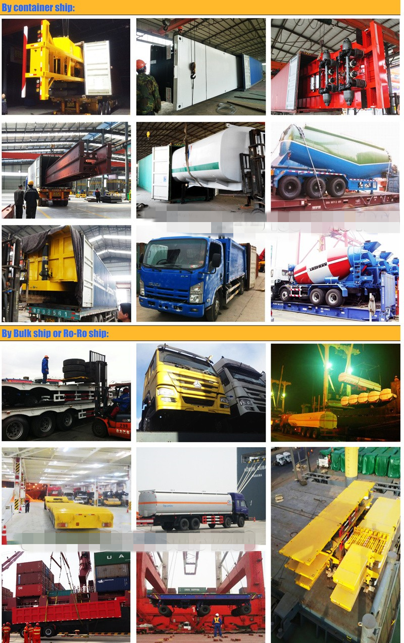 Tri axle Heavy duty Gooseneck Lowbed Low boy Semi Trailer for Digger Excavator Transport