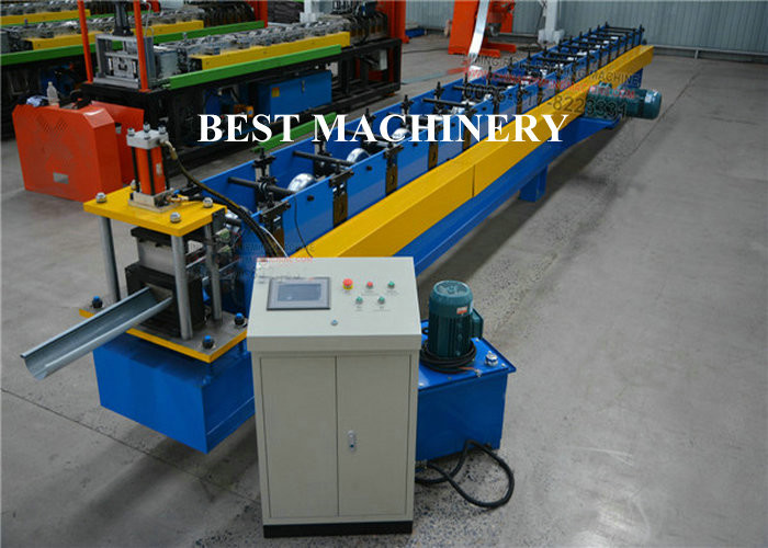 6 Inch Roofing Rain Gutter Roll Forming Machine PLC Control Cutting