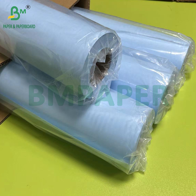 80gsm Two Sides Blue Engineering CAD Printing Blueprint Paper 620mm x 50m 