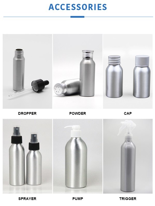 Aluminum Empty 10ml Essential Oil Spritzer Bottle