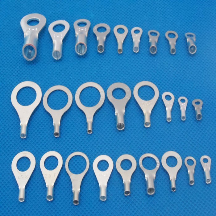0.75mm 325mm Non Insulated Cable Ring Terminals Electrical Connector Ring