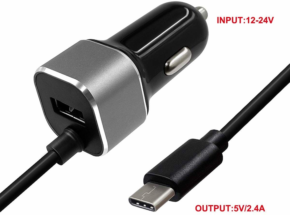 High Speed 2.4A USB Car Charger for Nintendo Switch and mobile