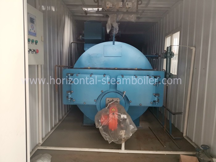 1.4 MW Oil Fired Hot Water Boiler Heating System Horizontal Type Corrugated Furnace