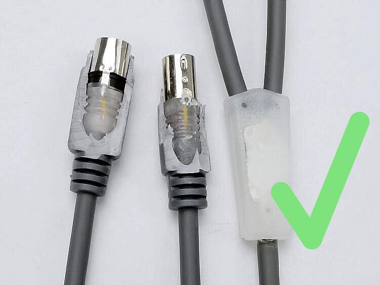 2M PS2 KB To Rj45 Barcode Scanner Cables For Symbol LS2208