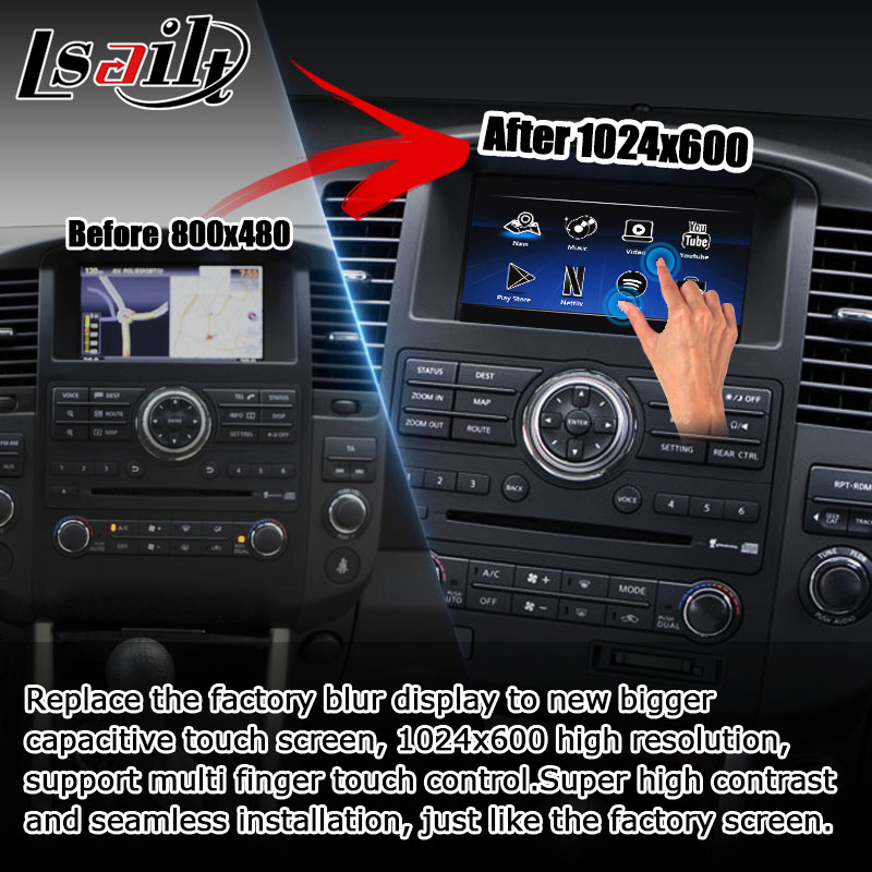 Nissan Pathfinder IT08 R51 HD screen upgrade wireless carplay android auto navigation box