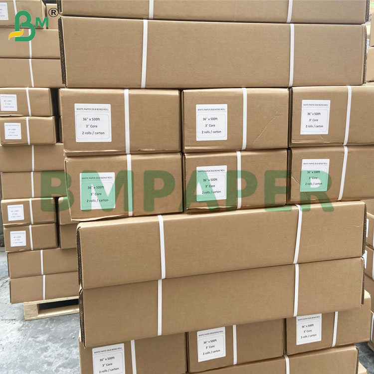 2 inch Core Size Clear Image Double Side Blue Plotter Paper Rolls