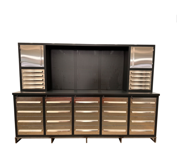 9ft 40 Drawer Workbench Heavy Duty Metal Tool Cabinet for Car Repair Garage Workshop