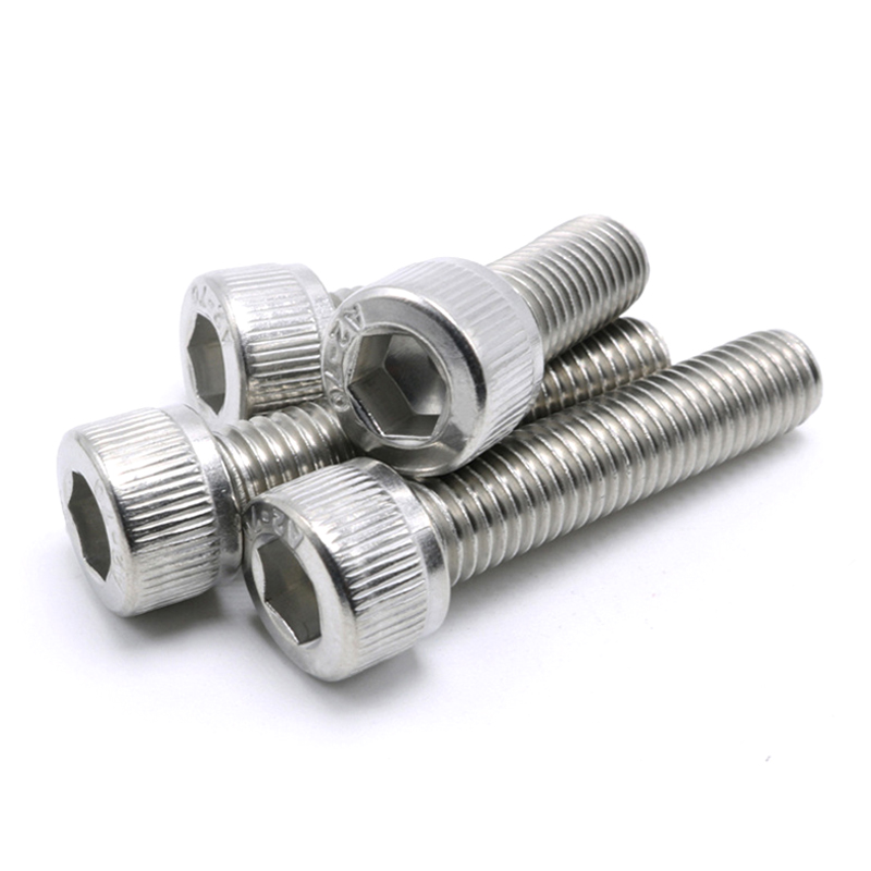 Plain Din912 Stainless Steel A2-70 Round Flat Head Bolt Socket Head Cap Bolt M2 M4 M5 M8 M10 M12 M16