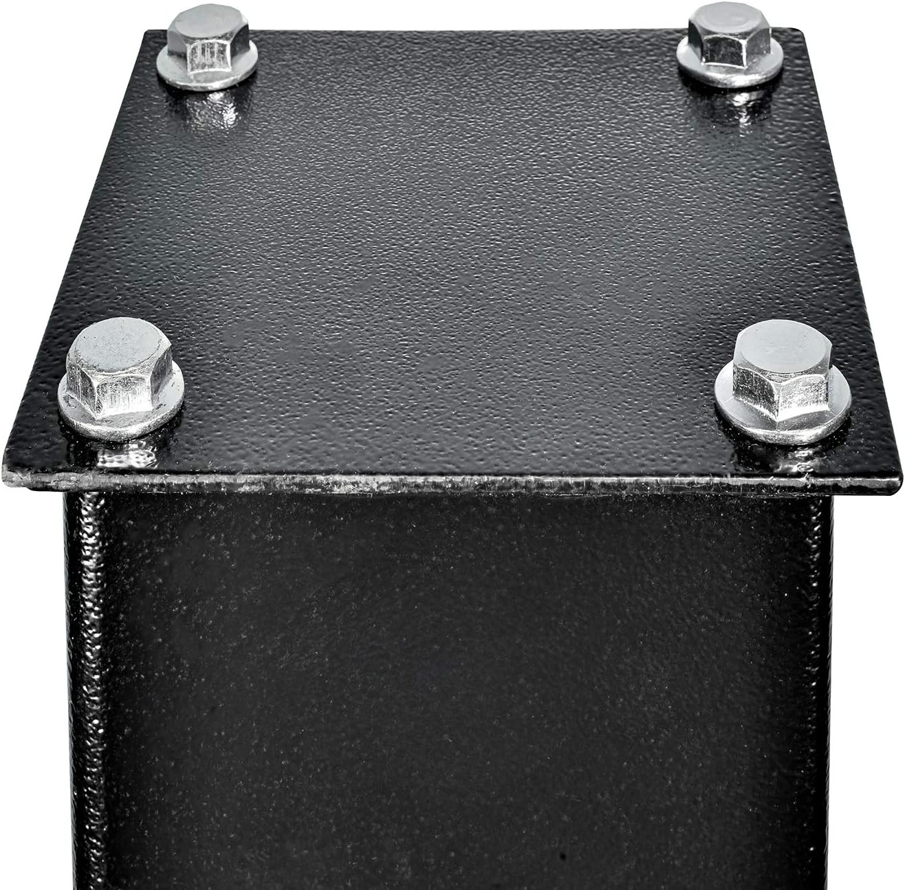 Modern Heavy Duty Steel Mailbox Post With Powder Coated Surface Support Bracket