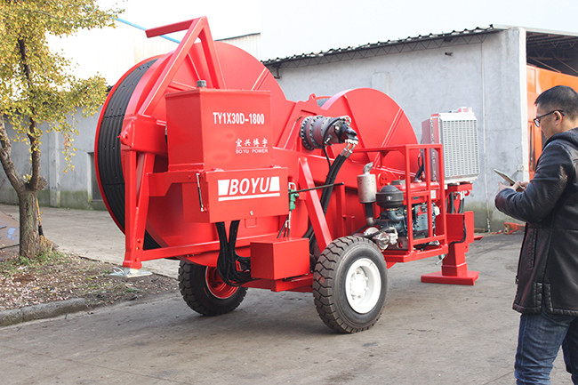 Overhead Line Stringing 2.5km/H TY1x30D-1800 Hydraulic Cable Tensioner