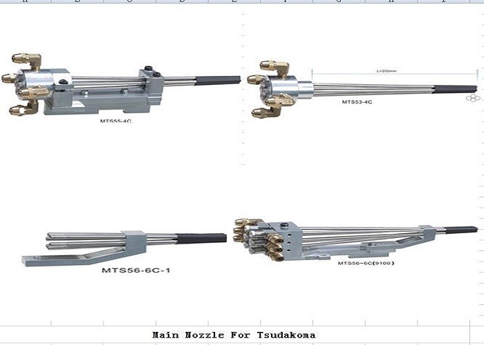 Main Nozzle Weaving Loom Spare Parts , Air Jet Loom Parts Long Service Life