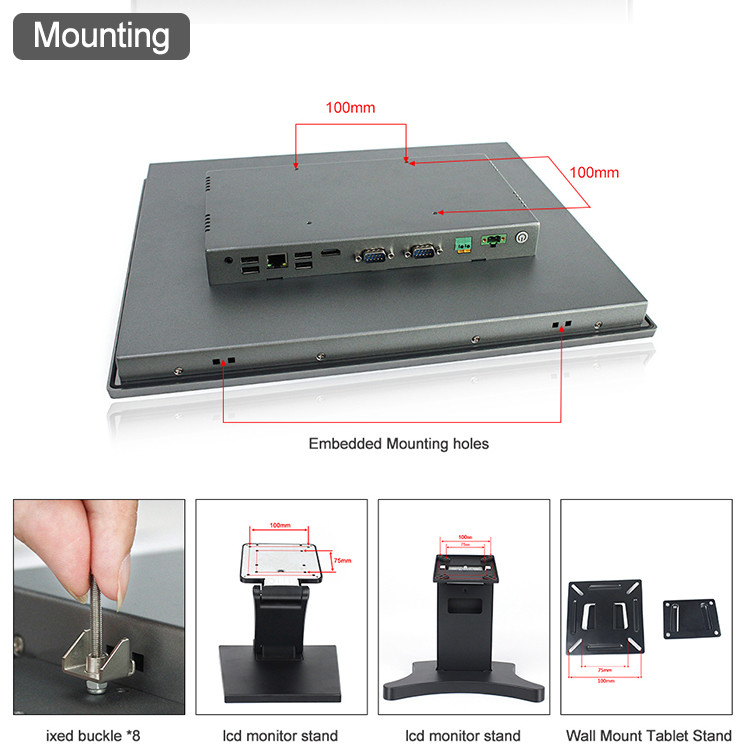 1280x1024 Capacitive Touch Panel Pc Rk3288 VESA For Industrial Automation