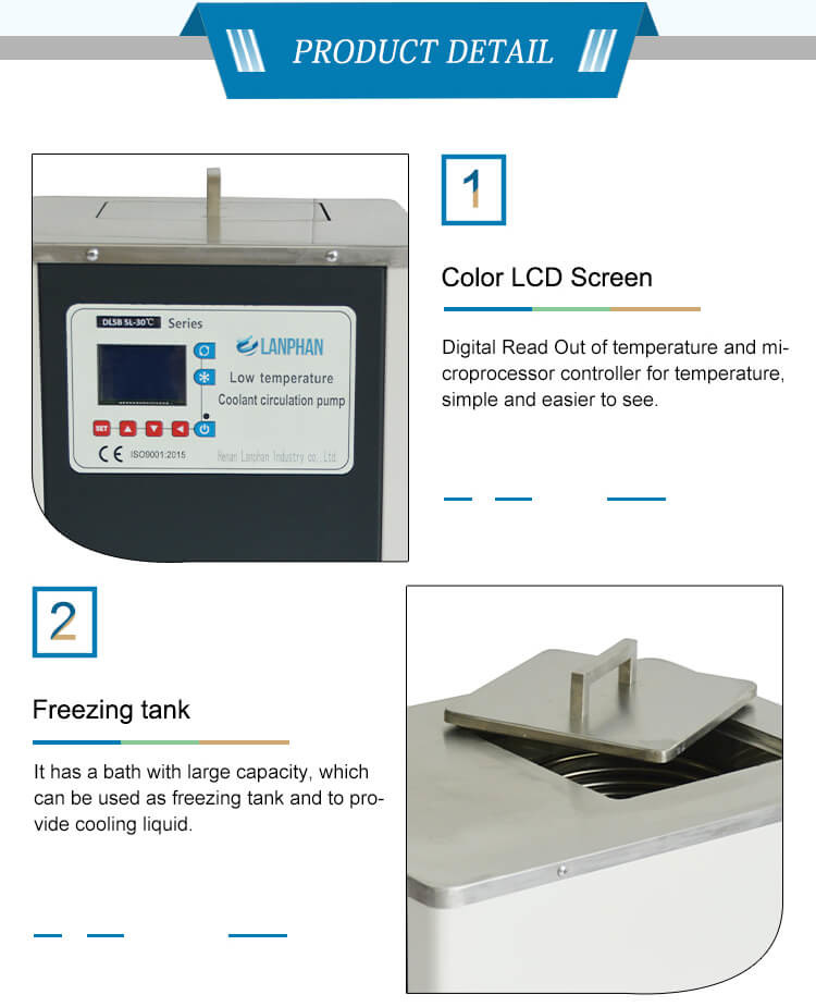 Chiller Lab Equipment 10L Chiller Circulator Ethanol For Rotary Evaporator