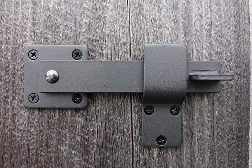 Reversible & Durable Sturdy 6" Farm Flip Fence Gate Latch, Barn Door Lock Flip Latch Hardware, Rustic Gate Lock for Cabinet