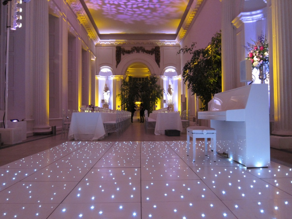 Dimmable Romantic Acrylic Full White LED Starlit Dance Floor for Wedding Banquet