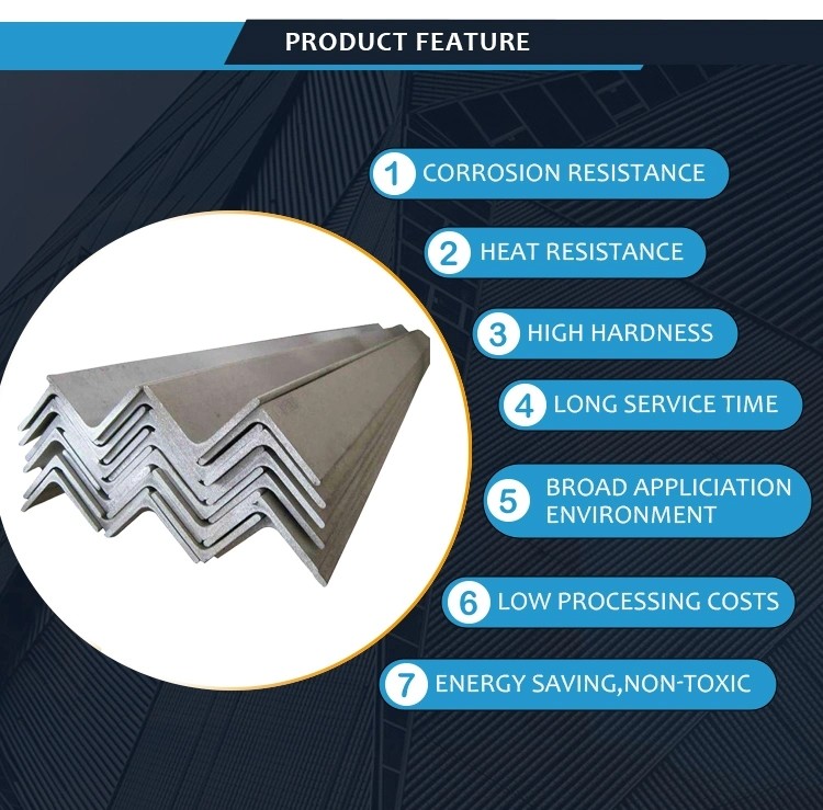 ASTM 304 304L 304H Polished Stainless Steel Angle Bar BA Embossed