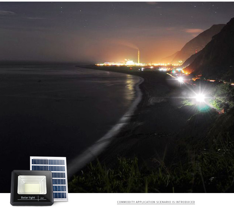 100 Watt IP67 Solar Powered LED Floodlights With Radar