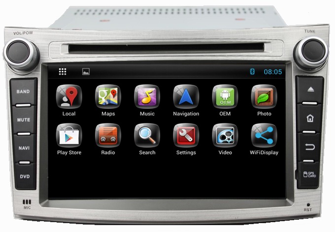 Ouchuangbo Car GPS Navi Radio Stereo Bluetooth 3G Wifi Subaru Legacy /outback 2009-2012 Android 4.2 DVD OCB-7065C