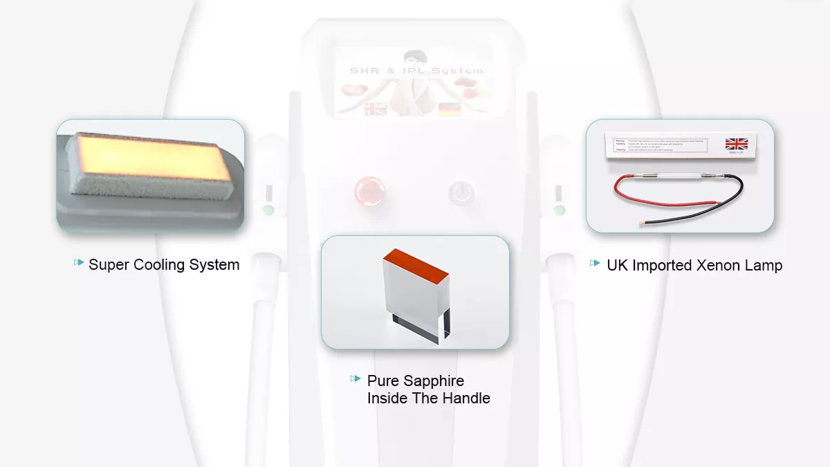 Effective Type 3 In 1 E-Light Opt Shr Ipl Laser Hair Removal Shr Ipl Skin Rejuvenation Machine