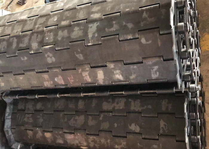 Chain Driven Plate Conveyor Belt High Stability For Heavy Load Transport Line