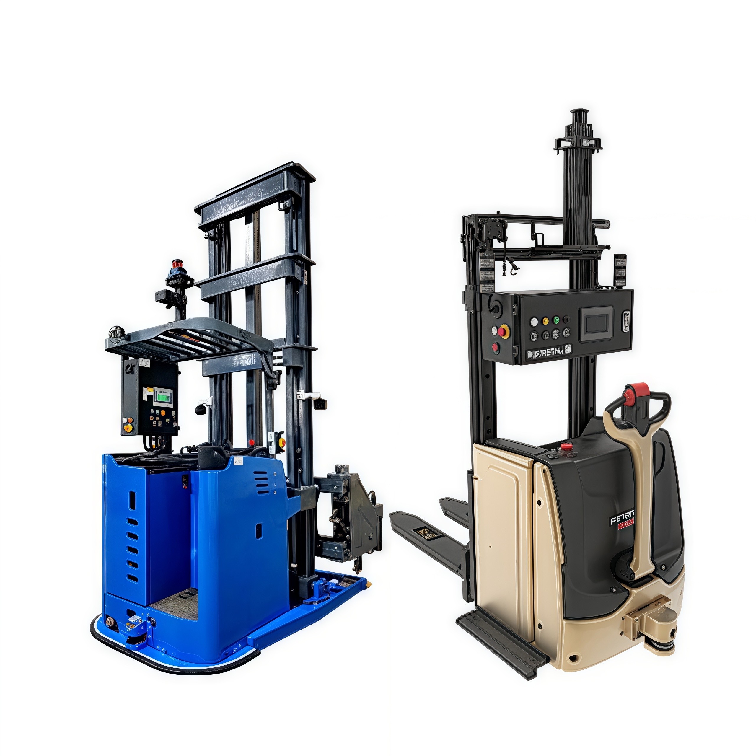 Brand New NDC Laser Navigation 1.5 Ton High Lift Stacker Warehouse And Industrial Work Diesel Powered Stacker Forklift