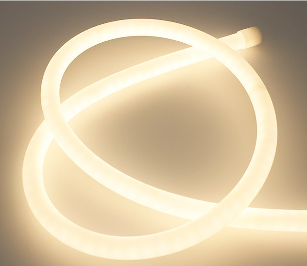 Φ 18mm Silicone Neon Strip 24V CRI90 9.6W/M 360° Flexible Round Neon Light