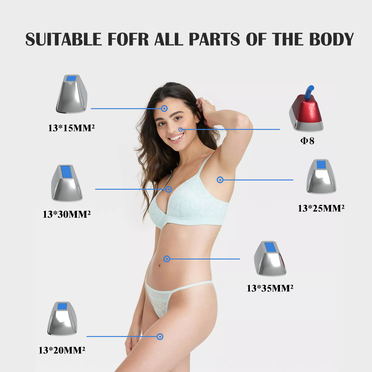 Four Wavelengths Multifunctional Beauty Machine 2400W Laser Hair Removal Machine