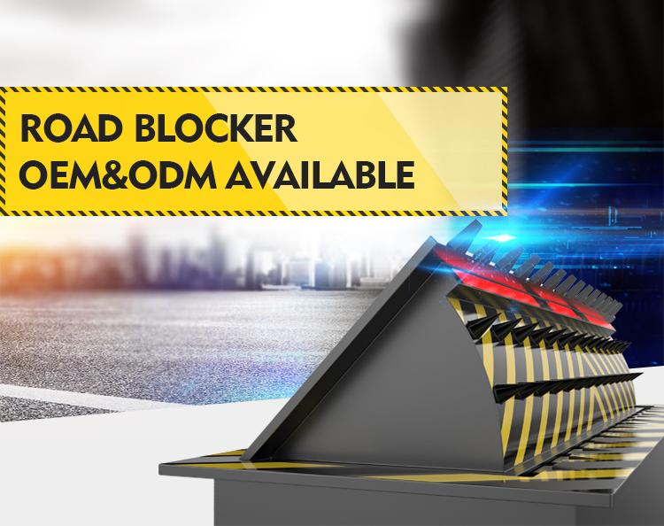Access Control Hydraulic Road Blocker Traffic Automatic Spike Systems Plate Barrier