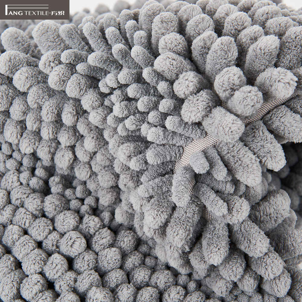 BSCI Polyester Luxury Chenille Bath Mat Quick Drying Non Faded Color