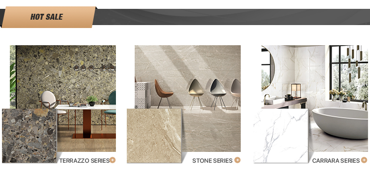 Vitrified 60x60 Grey Stone Outdoor Vinyl Floor Tile for Heavy Traffic Acid-Resistant