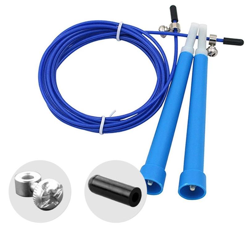 ABS Sports Skipping Ropes 5.5'' Long Handle Freestyle Jump Rope Cable Steel