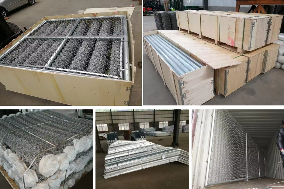 Anti Rusted Metal Chain Link Mesh With Pvc Coating And Barbed Wire For Secure Gates