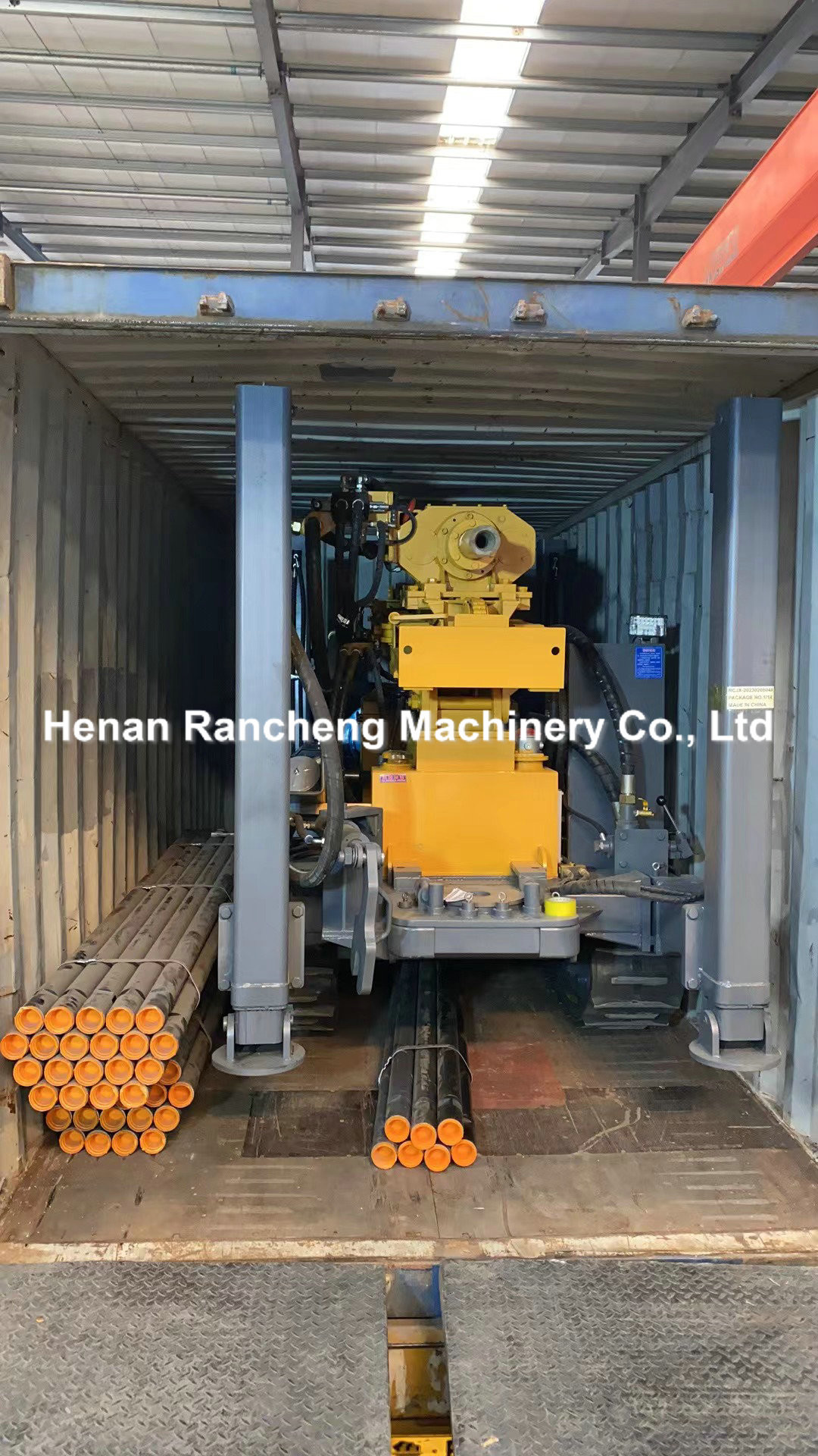 200m 5800Kg Hydraulic Water Well Drilling Machine With 58KW Diesel Engine And 5T Lifting Force