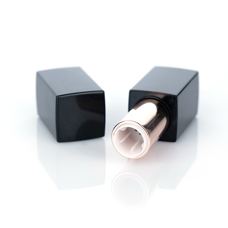 3.5G Empty Lip Gloss Tubes Black ABS Vintage Metal Lipstick Tube