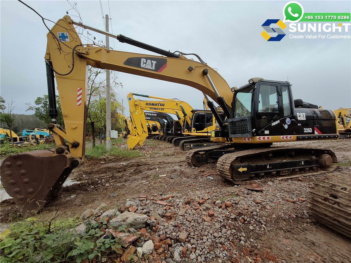 Used Caterpillar CAT 326D2L 326 Crawler Excavator Construction Machinery Equipment 26ton Operating Weight