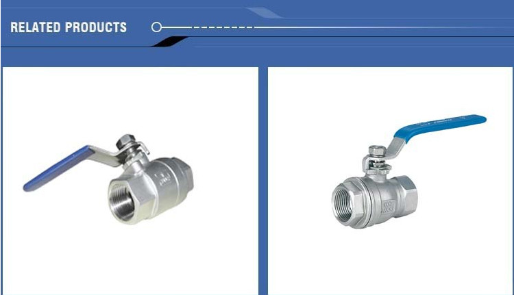 2 Peice female industrial Ball valve With ISO mound and handle , BSP Thread