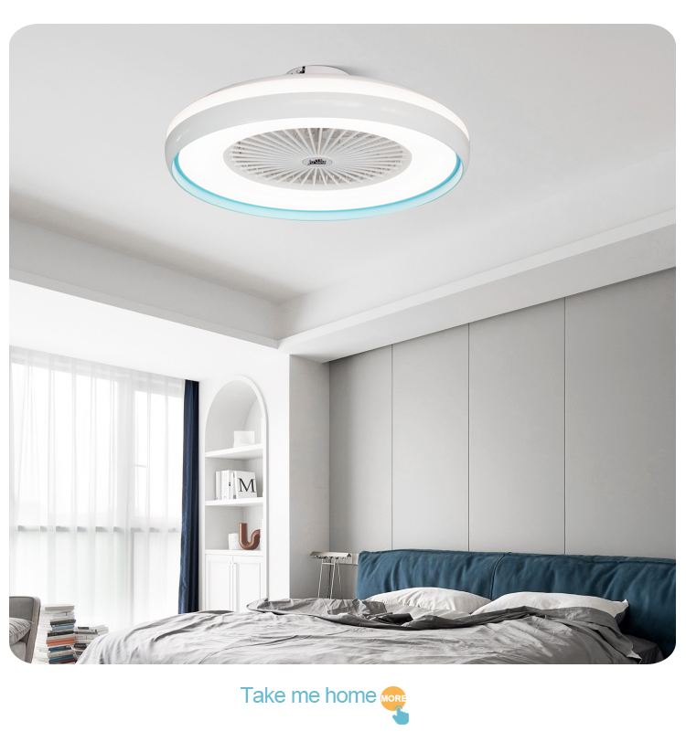6 Speed Choice 1stshine LED Ceiling Fan with Dimmable LED Light and Smart Control APP