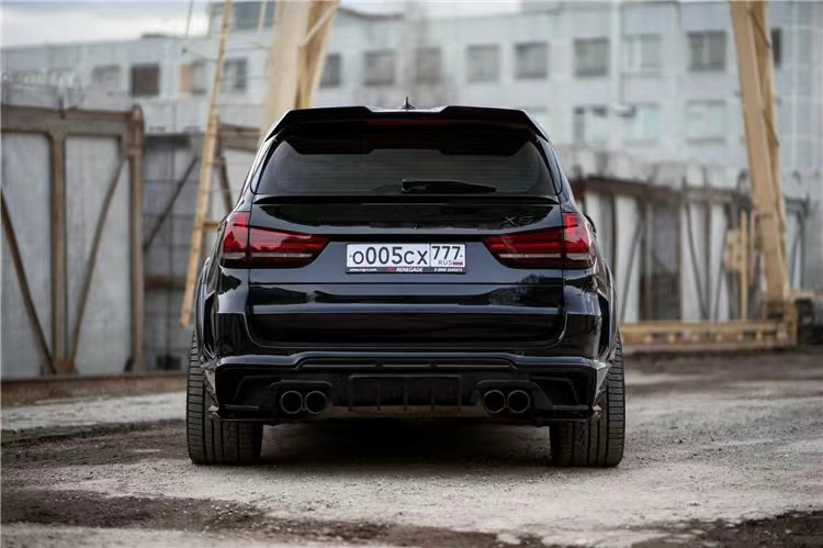 For BMW X5 X5M Wide-body Kit X5 X5M Upgraded RD Carbon Fiber Style Front and Rear Bumper Spoiler Hood Widebody Kit